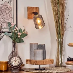 Aggebo Applique murale, Spot mural Écru, Noir, 1 lumière
