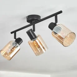 Aggebo Plafonnier Noir, 3 lumières