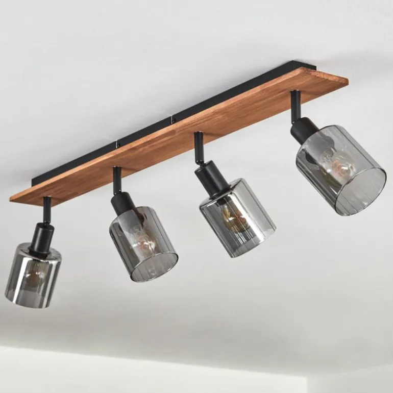 Aggebu Plafonnier Écru, Noir, 4 lumières
