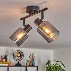 Aggebu Plafonnier Noir, 2 lumières