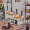 Alcofra Suspension Noir, 4 lumières