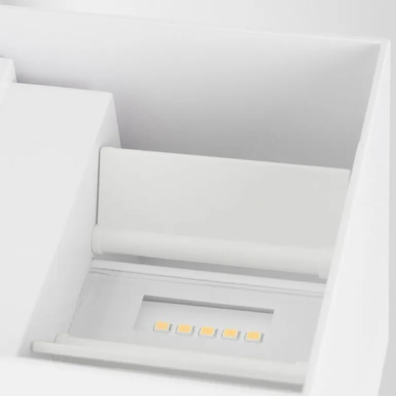 Almodofa Lampe murale d´extérieur, Luminaire Up & Down Blanc, 1 lumière, Détecteur de mouvement