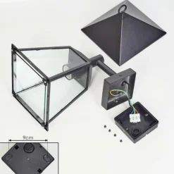 Anfei Lampe murale d´extérieur Noir, 1 lumière