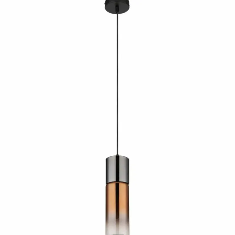 Annika Suspension Luminaires Globo Lighting Noir, 1 lumière