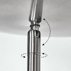 Antra Lampadaire LED Nickel mat, 1 lumière