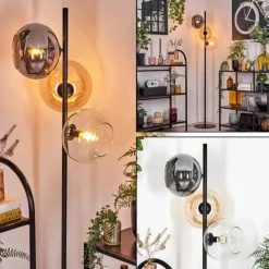 Apedo Lampadaire Ambre, Clair, Fumé, 3 lumières