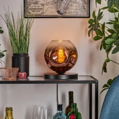 Apedo Lampe à poser Clair, Cuivré, 1 lumière