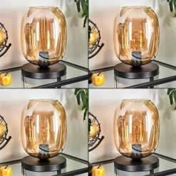 Apedo Lampe à poser Noir, 1 lumière