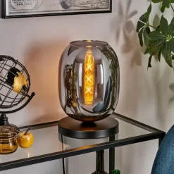 Apedo Lampe à poser Noir, 1 lumière