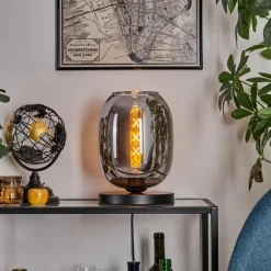 Apedo Lampe à poser Noir, 1 lumière