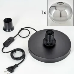 Apedo Lampe à poser Noir, 1 lumière