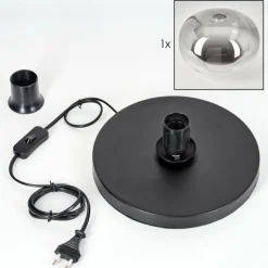 Apedo Lampe à poser Noir, 1 lumière