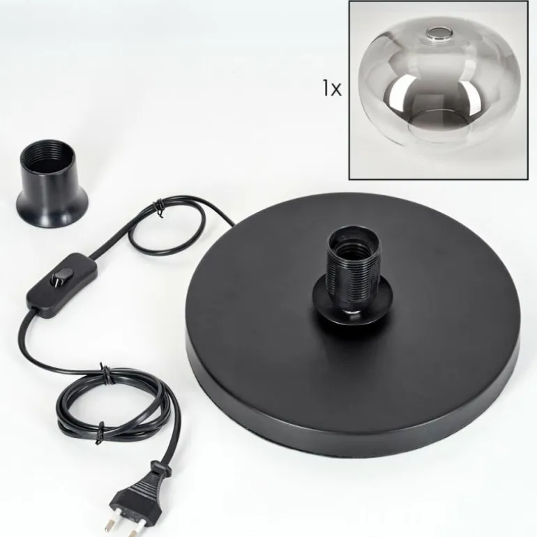 Apedo Lampe à poser Noir, 1 lumière
