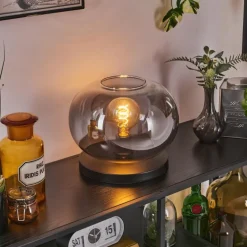 Apedo Lampe à poser Noir, 1 lumière