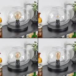 Apedo Lampe à poser Noir, 1 lumière