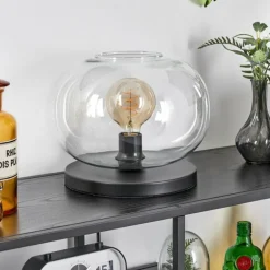 Apedo Lampe à poser Noir, 1 lumière