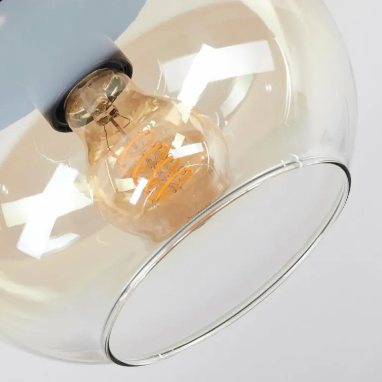 Apedo Plafonnier, Boule lumineuse Ambre, Clair, 1 lumière