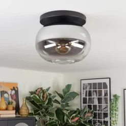 Apedo Plafonnier, Boule lumineuse Clair, Fumé, 1 lumière
