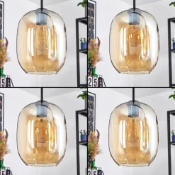 Apedo Suspension Ambre, 3 lumières