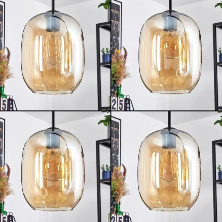 Apedo Suspension Ambre, 3 lumières