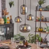 Apedo Suspension, Boule lumineuse, Suspension Fumé, 4 lumières
