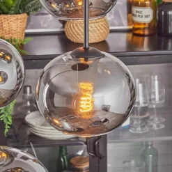 Apedo Suspension, Boule lumineuse, Suspension Fumé, 4 lumières