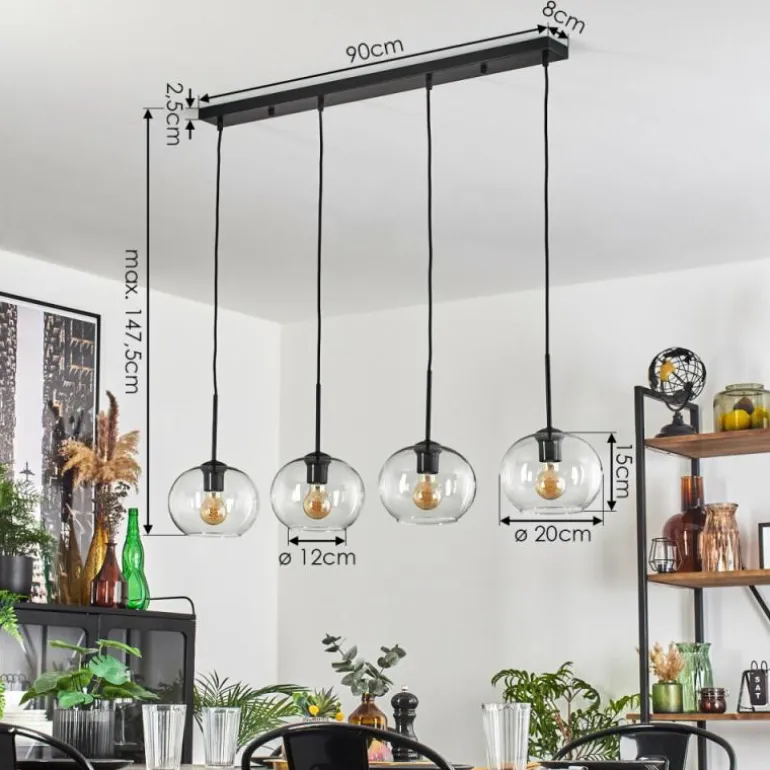 Apedo Suspension Clair, 4 lumières