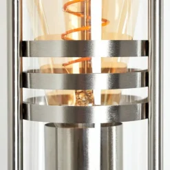 Applique extérieure Forli Acier inoxydable, Transparent, 1 lumière