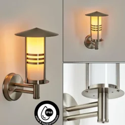 Applique extérieure Forli Acier inoxydable, 1 lumière