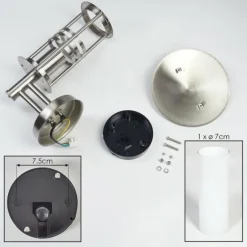 Applique extérieure Forli Acier inoxydable, 1 lumière