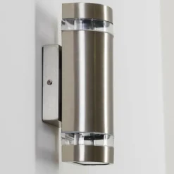 Applique extérieure Maturin Acier inoxydable, 2 lumières