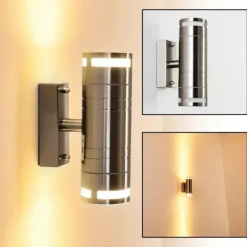 Applique extérieure Selve Acier inoxydable, 2 lumières