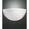 Applique Fabas Luce KENT Nickel mat, 1 lumière