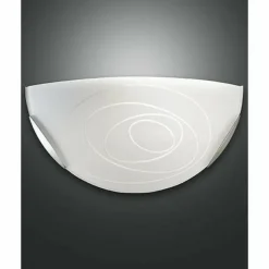 Applique Fabas Luce KENT Nickel mat, 1 lumière