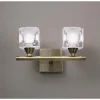 Applique Mantra Cuadrax Laiton, 2 lumières