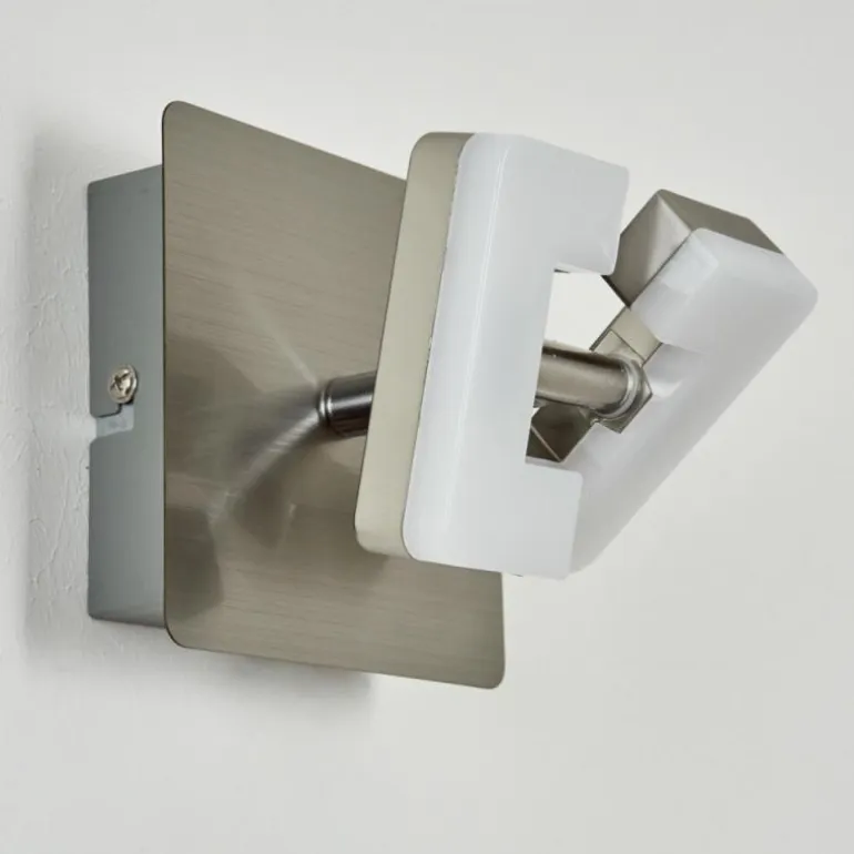 Applique murale Bobeiro LED Nickel mat, 1 lumière