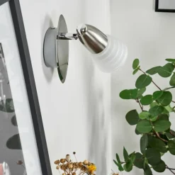 Applique murale Chapod Nickel mat, 1 lumière