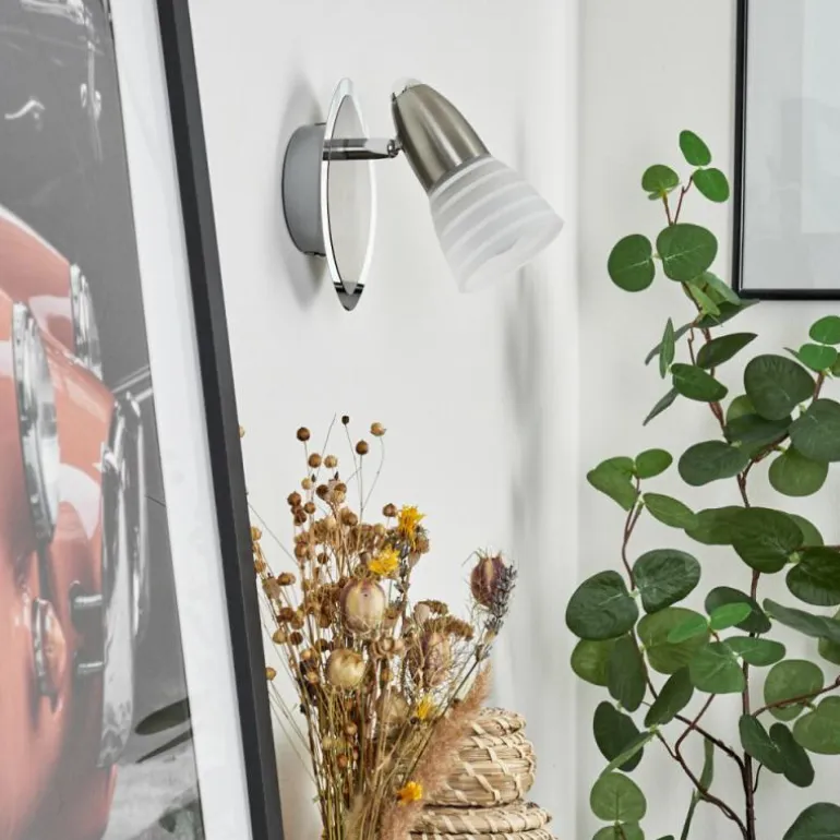 Applique murale Chapod Nickel mat, 1 lumière