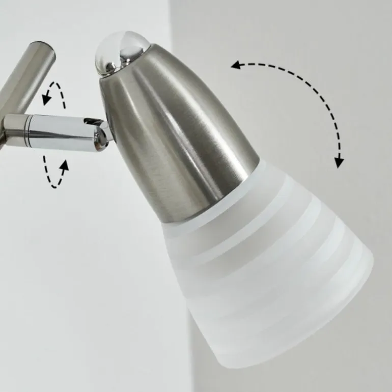Applique murale Chapod Nickel mat, 2 lumières