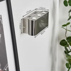 Applique murale Guiderkirch LED Nickel mat, 6 lumières