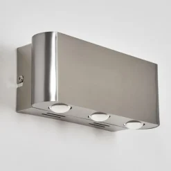 Applique murale Guiderkirch LED Nickel mat, 6 lumières