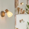 Applique murale Icalma Bois clair, Nickel mat, 1 lumière