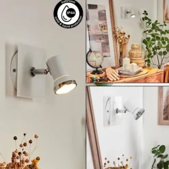 Applique murale Lanrigan LED Chrome, Blanc, 1 lumière