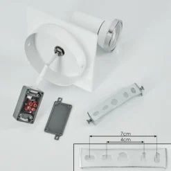 Applique murale Lanrigan LED Chrome, Blanc, 1 lumière