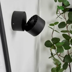 Applique murale Laonsana LED Noir, 1 lumière
