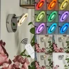 Applique murale Lucy LED Chrome, 1 lumière, Télécommandes, Changeur de couleurs