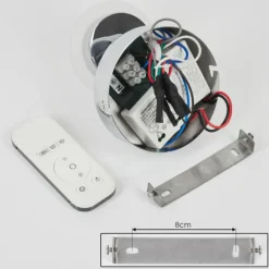 Applique murale Lucy LED Chrome, 1 lumière, Télécommandes, Changeur de couleurs