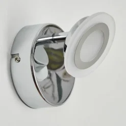 Applique murale Lucy LED Chrome, 1 lumière, Télécommandes, Changeur de couleurs
