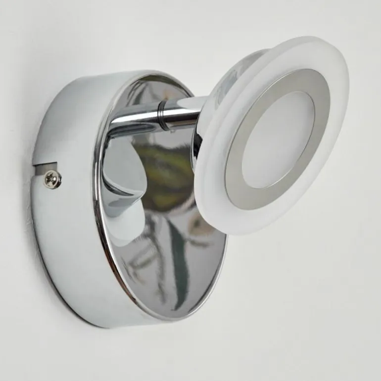 Applique murale Lucy LED Chrome, 1 lumière, Télécommandes, Changeur de couleurs