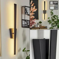 Applique murale Meels LED Noir, 1 lumière